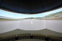FSC 737NG Simulator projection arena screen 1 int lit